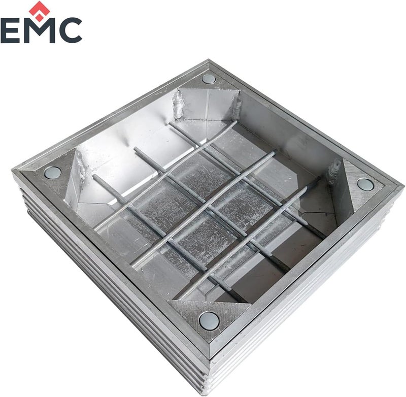 EMC غطاء فتحة مانهوled للأرضية مدمج من EMC، صينية بلاط من الألمنيوم، مربع (40X40) - Image 3